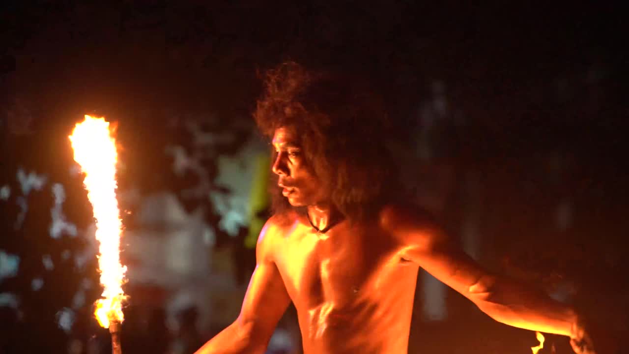 Fire Dancer at 24fps in thailand.