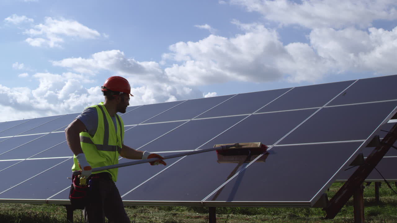 limpieza de paneles solares