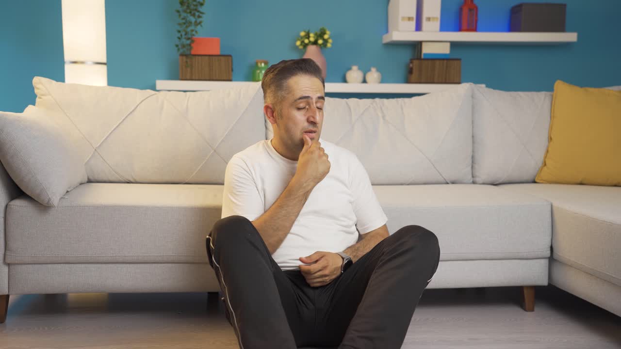 hombre ansioso, ansiedad por el futuro.