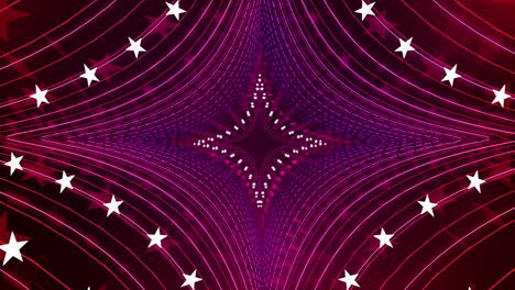 rosa abstracta en movimiento de fondo en bucle, estilo futurista de túnel estelar, para diseño de escenario, mapeo de proyección visual, video musical, programa de televisión, presentación, editores y vjs para pantallas led o desfile de moda