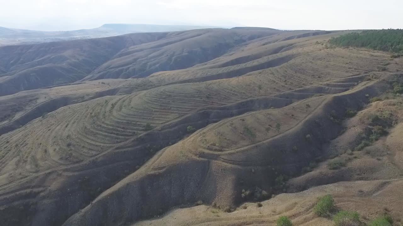laderas en terrazas en regiones montañosas