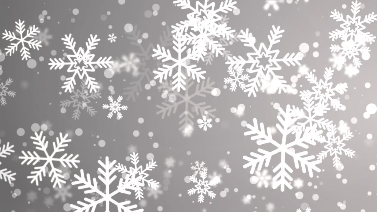 Fondo de invierno copos de nieve