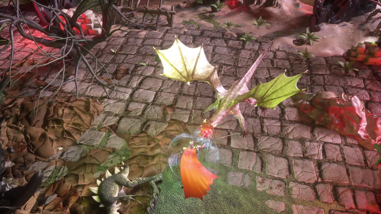 가짜 판타지 rpg 루프 비디오 게임 플레이 렌더링 3d