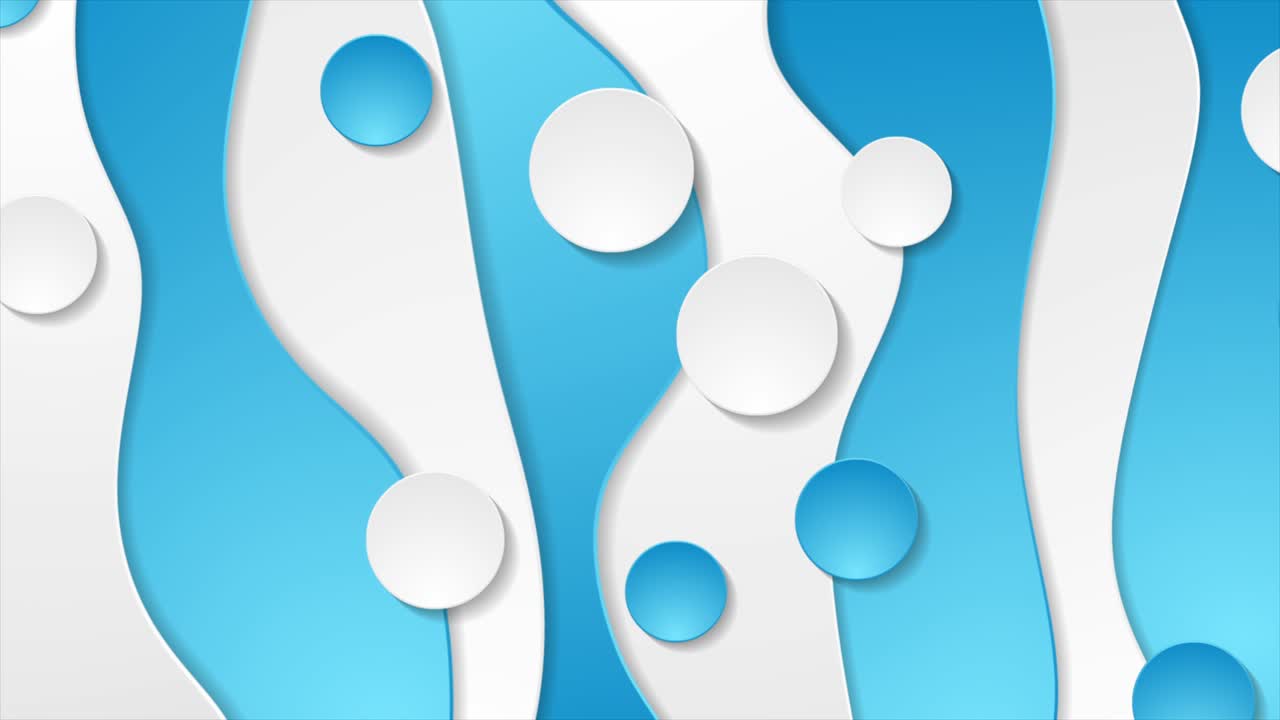 Blue and grey abstract wavy corporate motion background