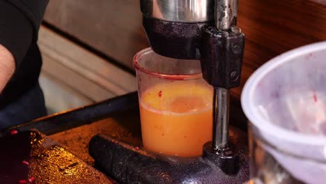 fabricación de jugo de frutas frescas