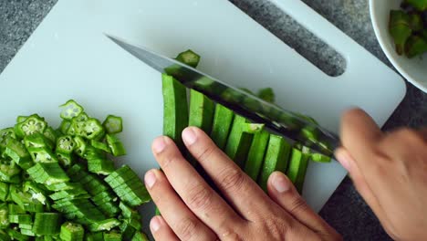 cortar okra: un sencillo tutorial de cocina