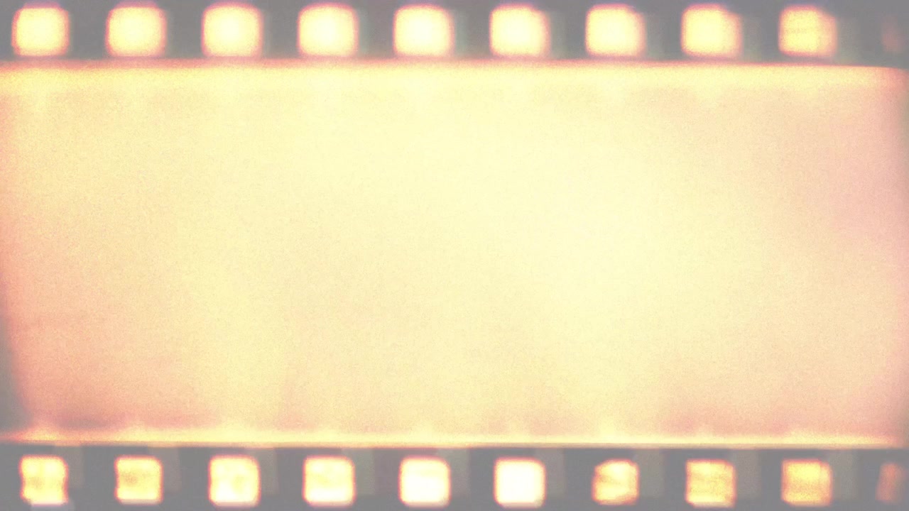 Effetto bruciatura pellicola vintage e fuga di luce con fori di trascinamento