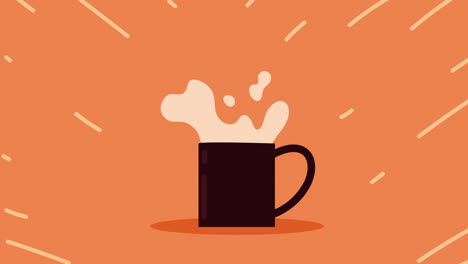 a cup of coffee with foam
