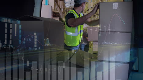 trabajadores apilando paquetes en una furgoneta 4k