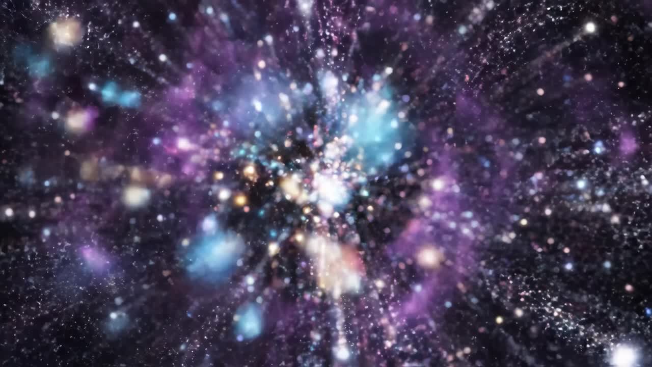 A mesmerizing journey through a vibrant cosmic galaxy