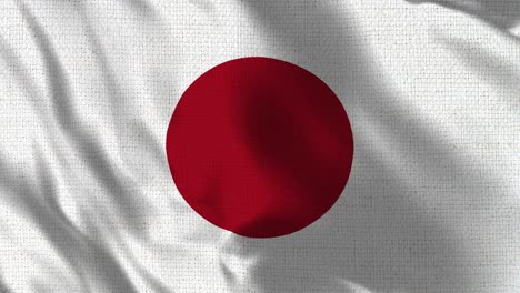 realistic 4k 30 fps flag of the japan