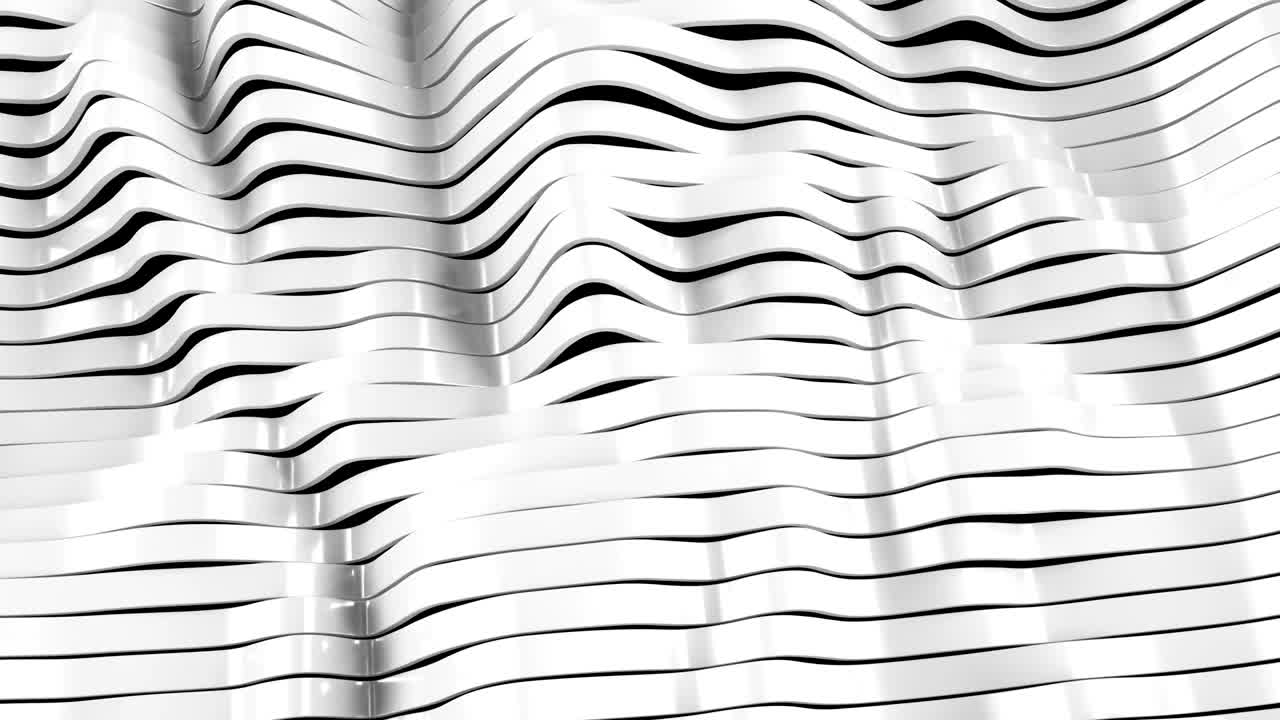 4K Abstract Displaced Wavy Planks.