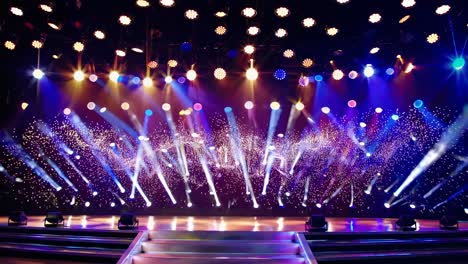 iluminación de los escenarios de conciertos