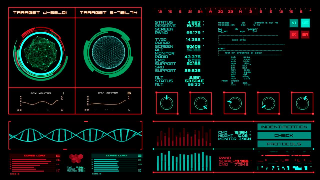 interfaz futurista | hud | pantalla digital