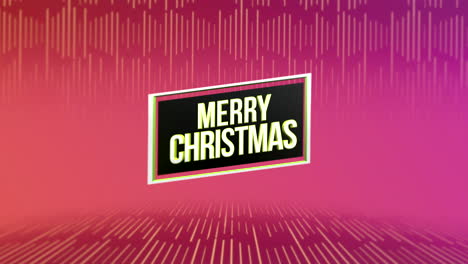 Modern-Merry-Christmas-text-on-pink-lines-geometric-pattern