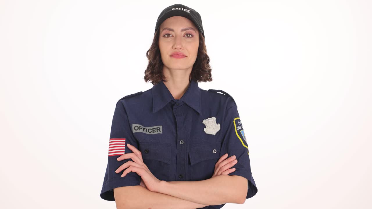 Woman in Police Officer Uniform