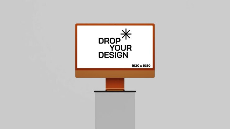 Monitor Screen Mockup