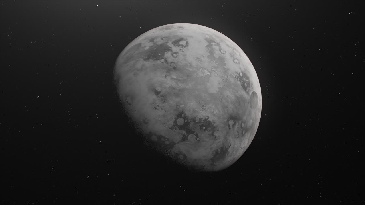 Rotating Mercury Planet In The Solar System. zoom-out