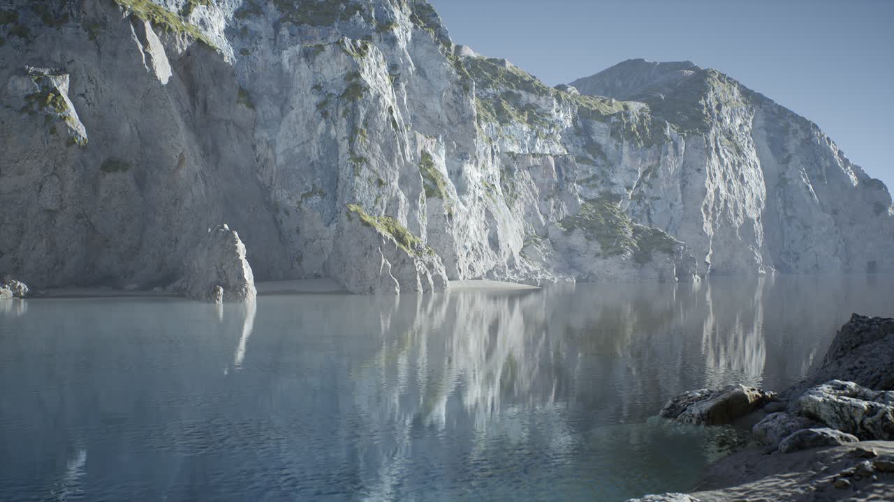 песчаный пляж среди скал на побережье атлантического океана в португалии