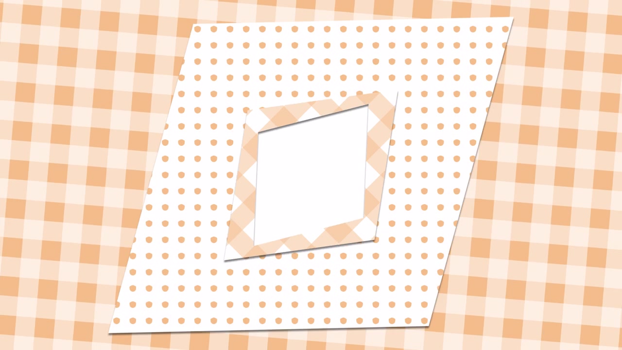 Beige geometrisk mønster med ramme