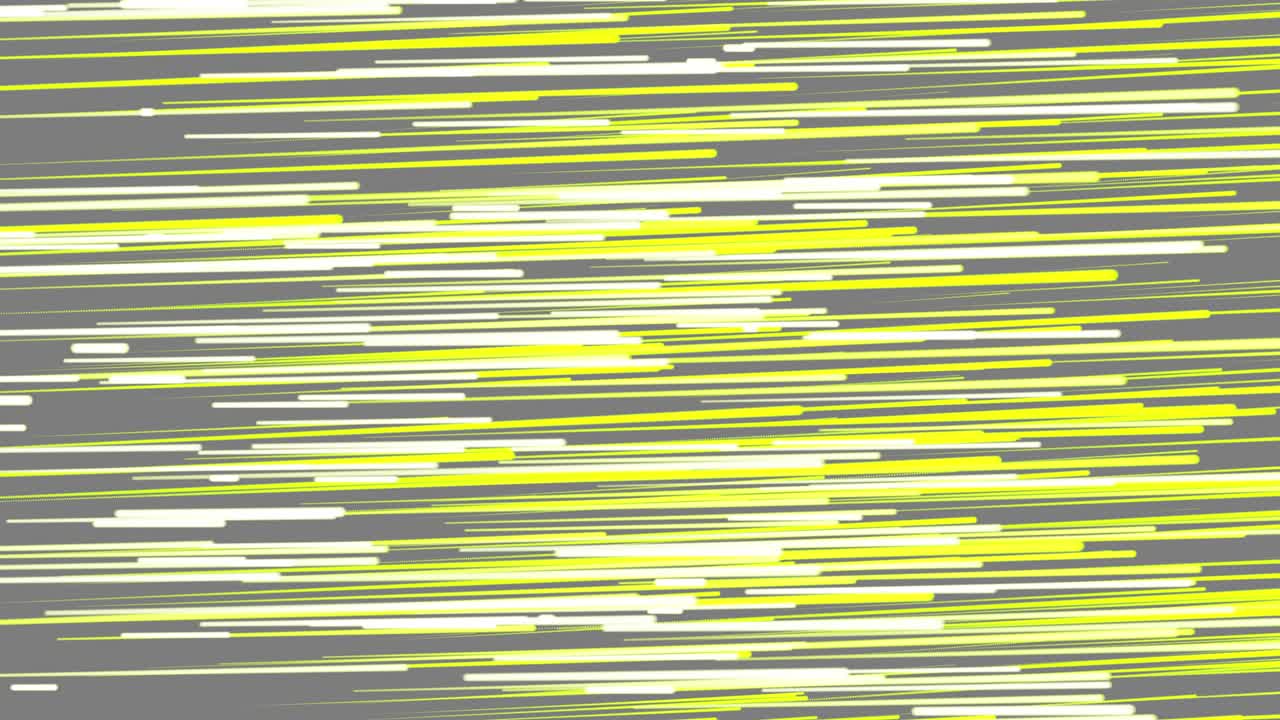 기하학적 배경의 추상적인 지향적인 네온 선. 데이터 흐름. 폭발 별. 끊임없는 4k 모션 효과 루프. 노란색 회색 현대 빛 스트럼, 빛. 움직이는.