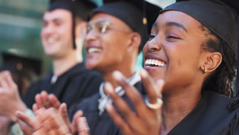 Clapping,-school-or-happy-graduates-in-ceremony