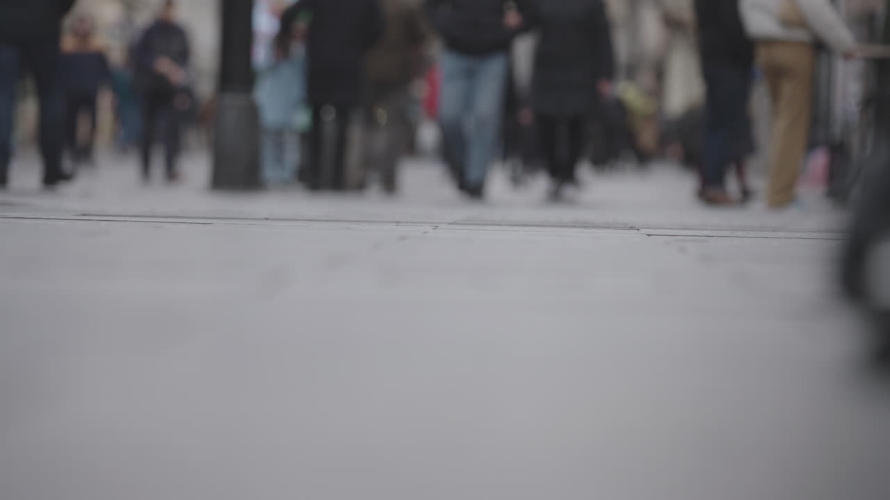 multitud callejera de la ciudad