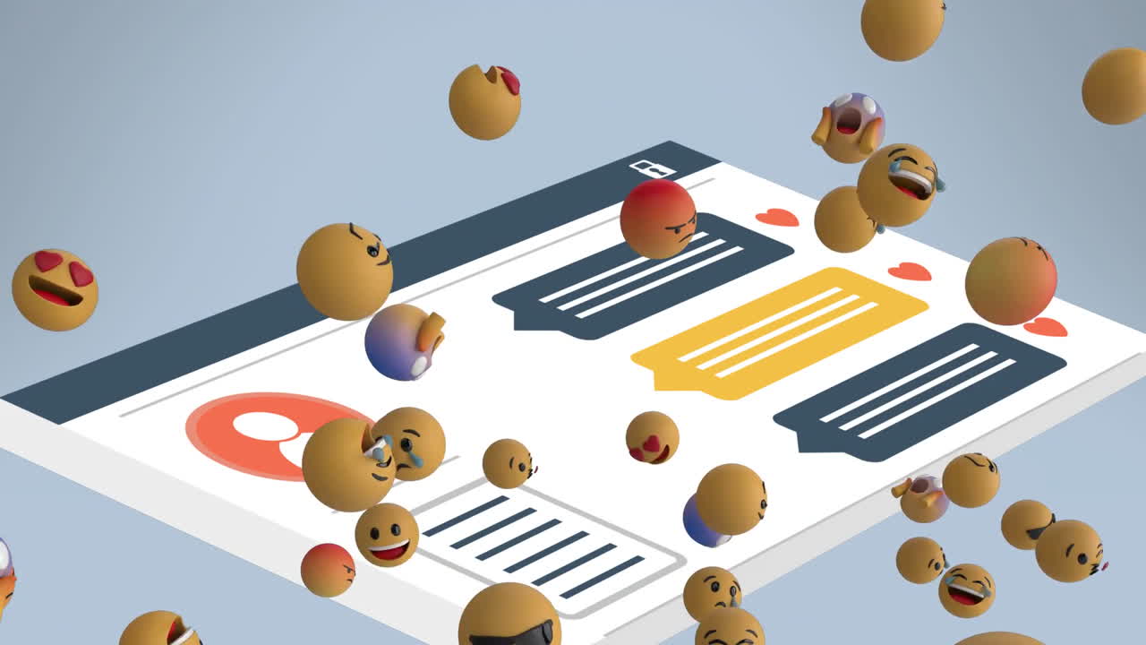 iconos de emoji con la libreta de direcciones en el fondo