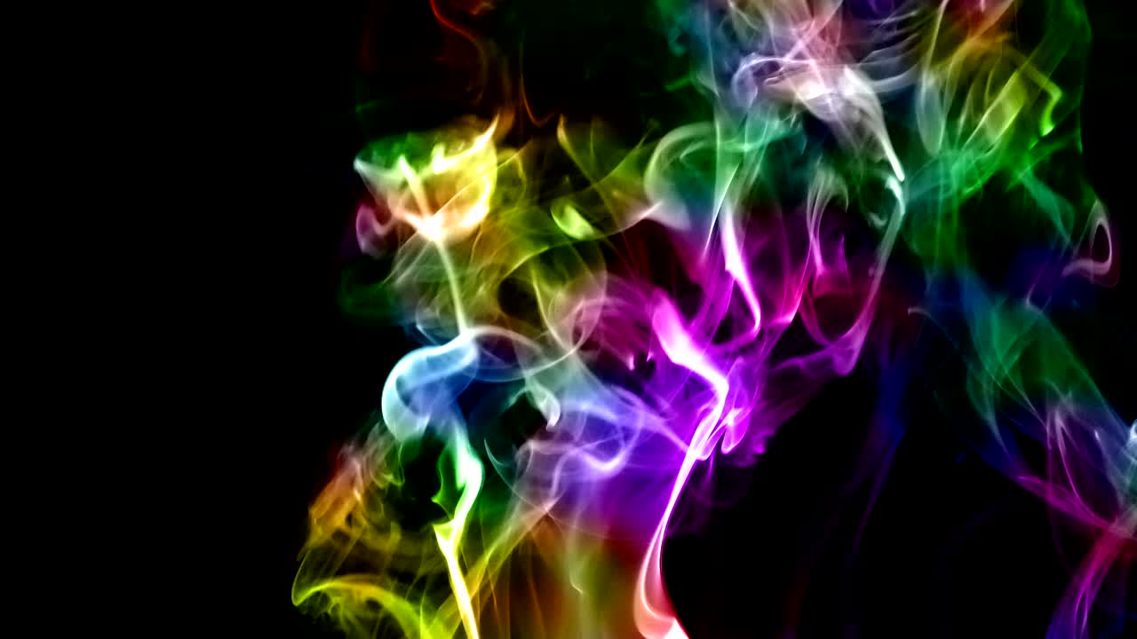 Turbolenza di un elemento astratto di fumo fluido