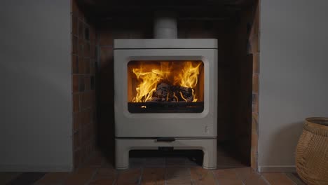 Bright-lit-stove-in-lounge