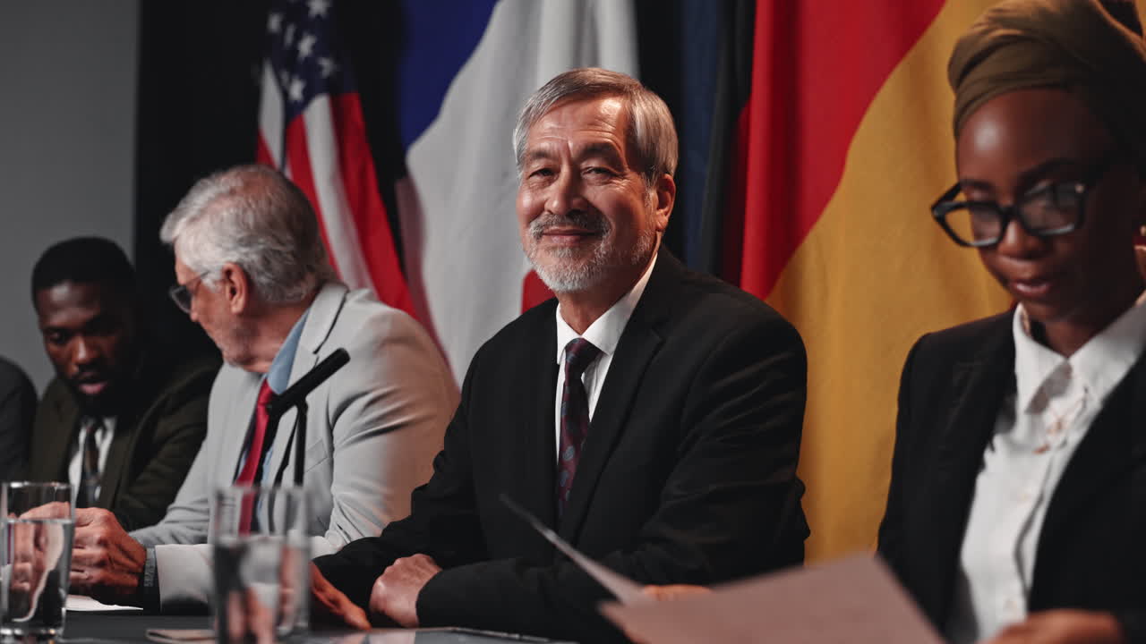 Diplomatic Meeting with International Representatives