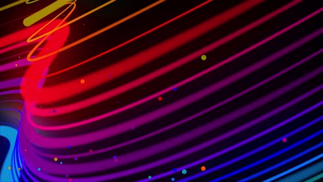 3d abstract looped 4k background with glow lines. multi-colored neon lines fly in air, smoothly oscillation and wave. luma matte as alpha channel. bright creative background