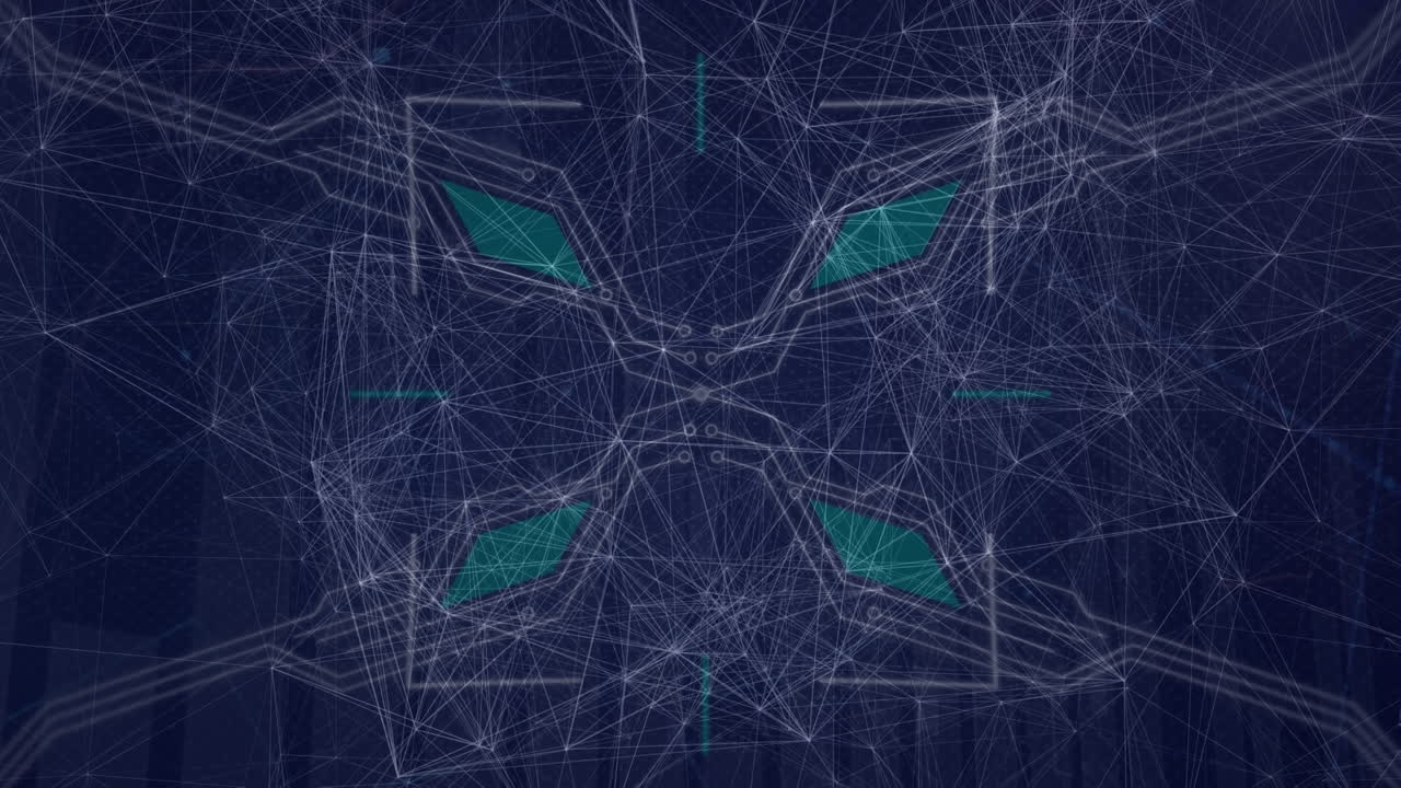 데이터 프로세싱을 통한 연결 네트워크의 애니메이션