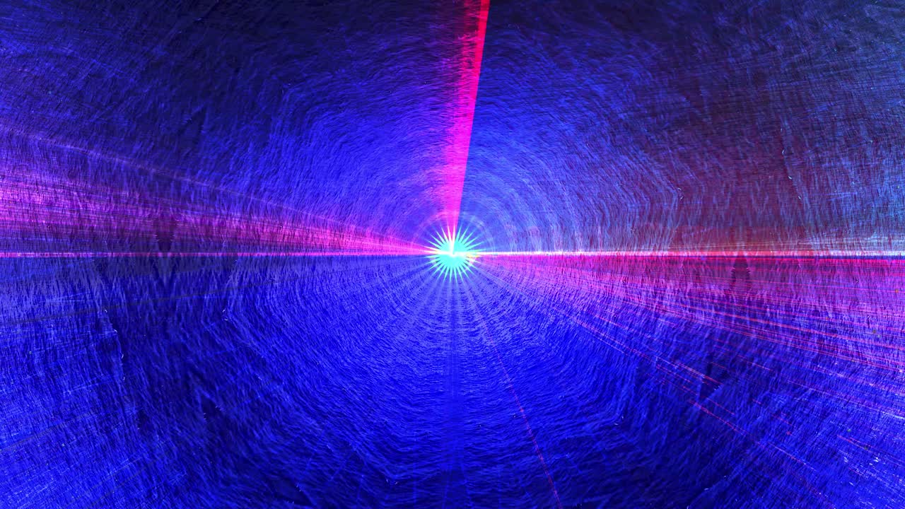 파란색 궤도 추상 루프 효과