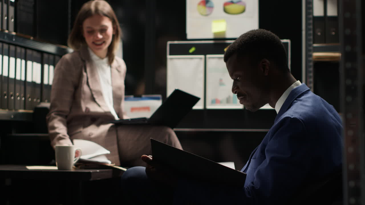 Business meeting in an office