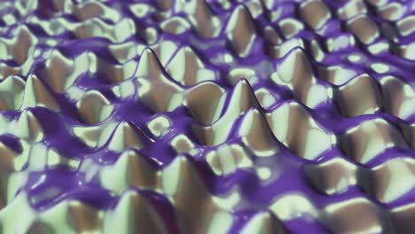 moving metallic liquid in animated 3d