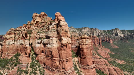 scenic red hued spires and rugged red rock mountains of sedona, arizona