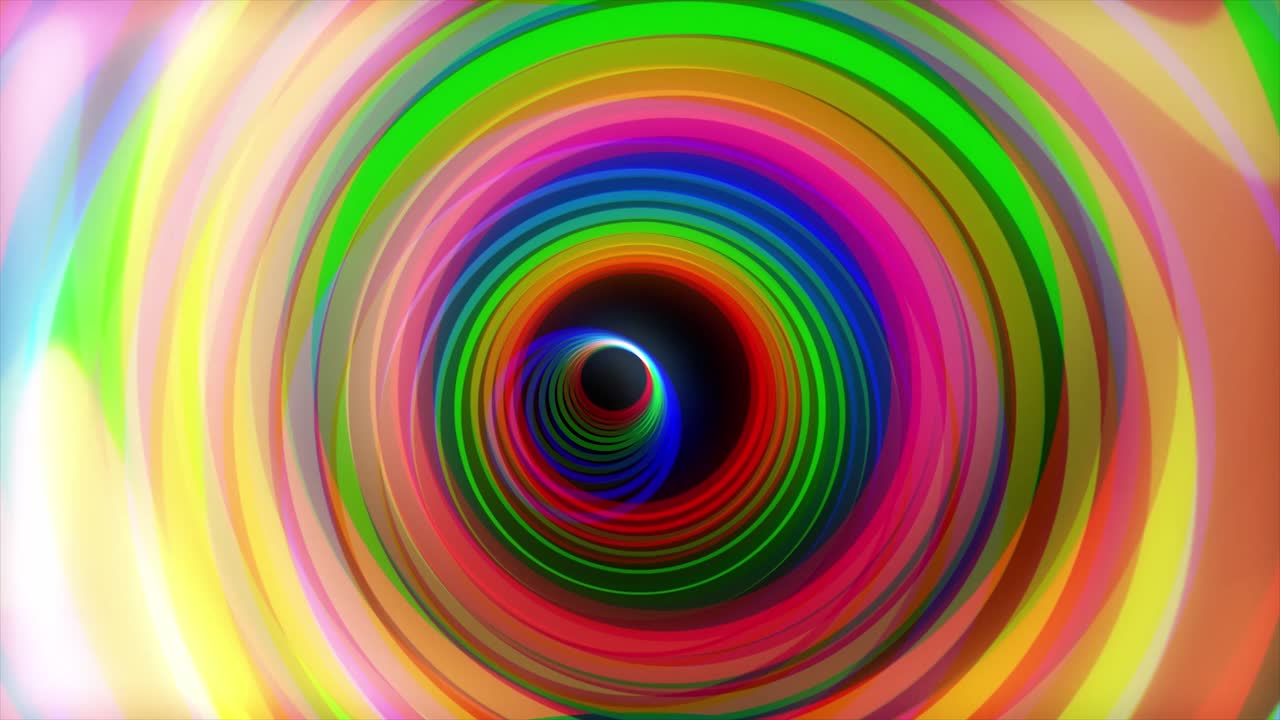 túnel psicodélico abstracto