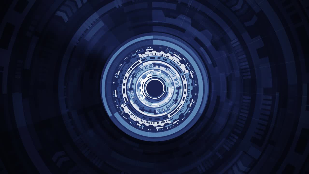 fondo abstracto de alta tecnología con círculos. 3d render tecnología digital ciencia ficción hud, círculo azul oscuro engranaje elemento máquina motor laboratorio elemento de interfaz de usuario futurista para ciencia y tecnología.