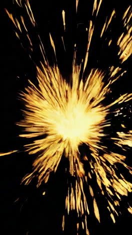 sparks from welding
