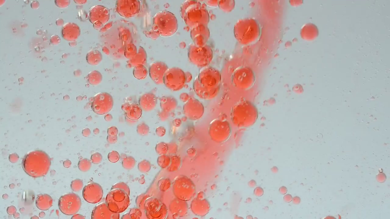 Background from bubbles. Motion of bubbles.