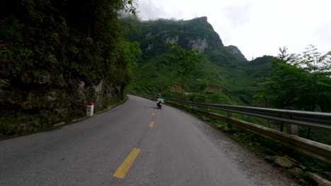 motorcycle loop in ha giang vietnam - pov