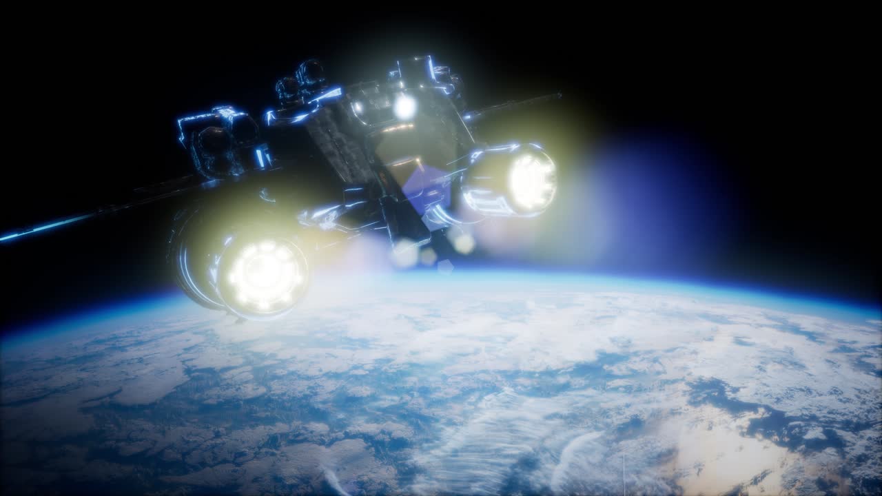 임무에 이륙하는 우주 왕복선