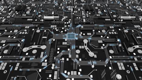 el concepto de mercado de criptomonedas de la placa base futurista es el bucle 4k.