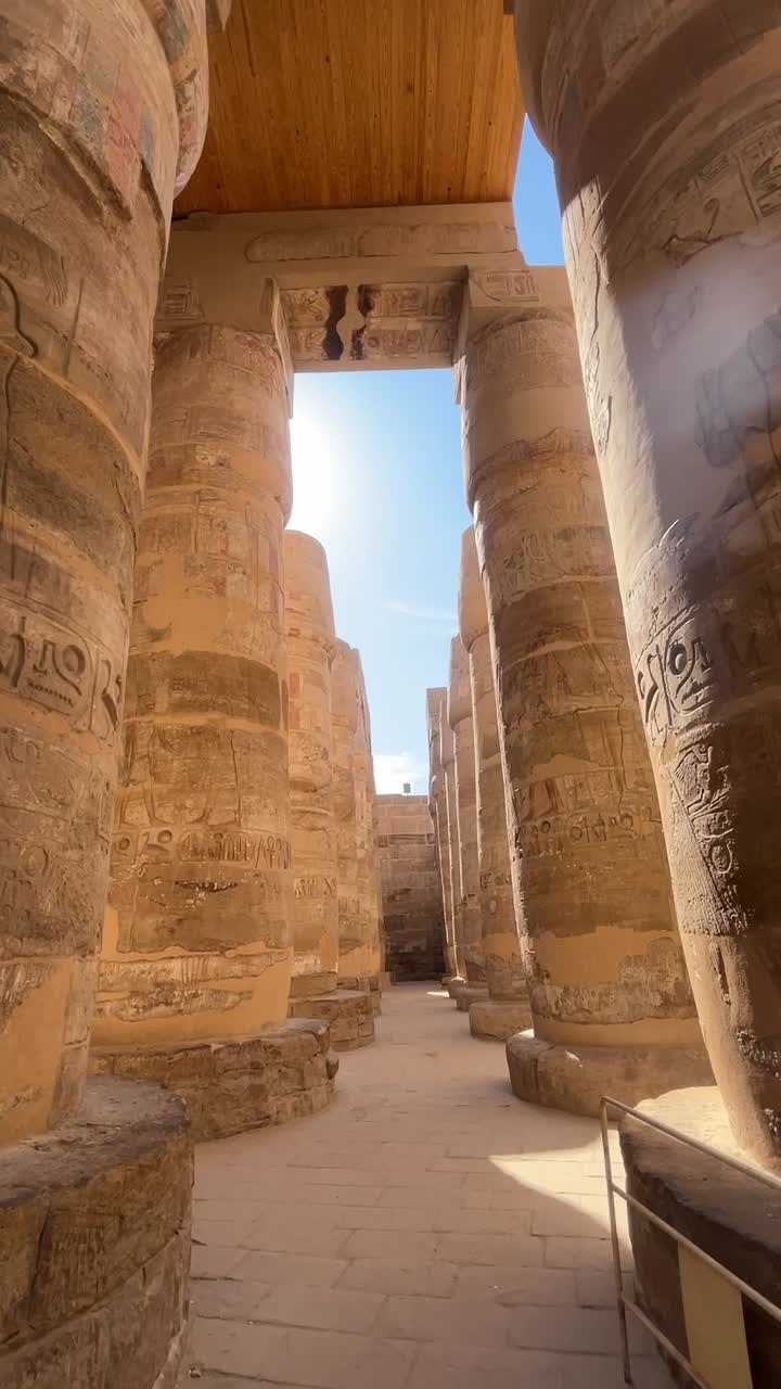 A view of ancient temples, low angle shot