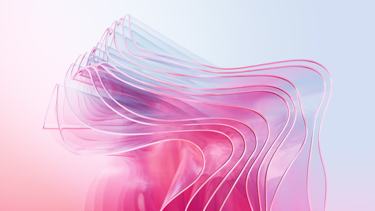 Gradient multilayer glass background, 3d rendering.