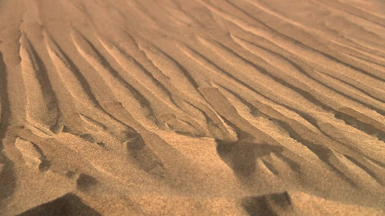 Dunas de Areia Texturizadas do Parque e Reserva Nacional Great Sand Dunes no Colorado, EUA. Tomada em close-up.
