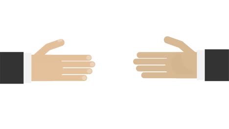 handshake. partnership animation. hands cartoon