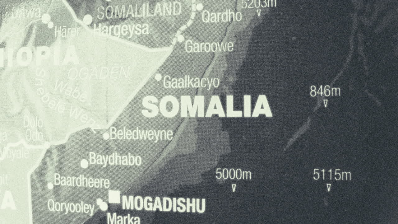 Map of Somalia and Surrounding Regions