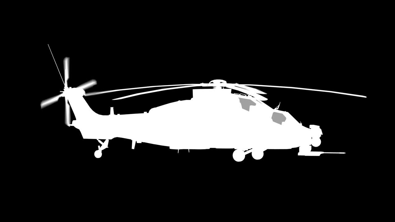 군용 헬리터 녹색 스크린 스 비디오 4k 루프